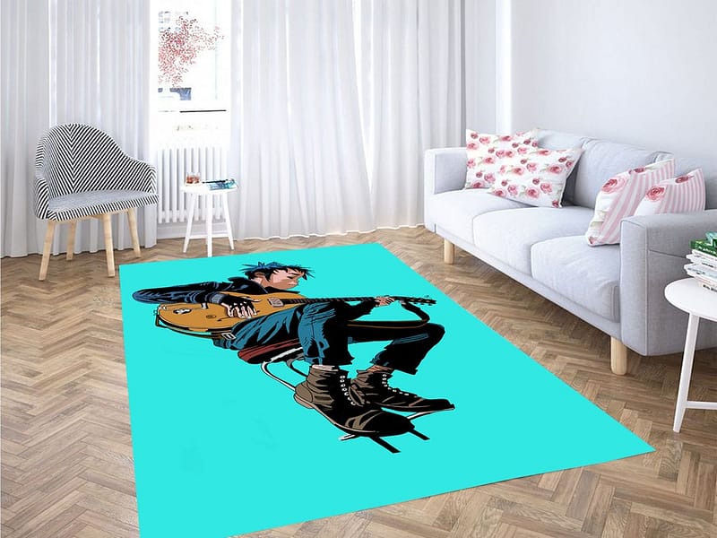Guitarist Gorillaz Living Room Modern Carpet Rug