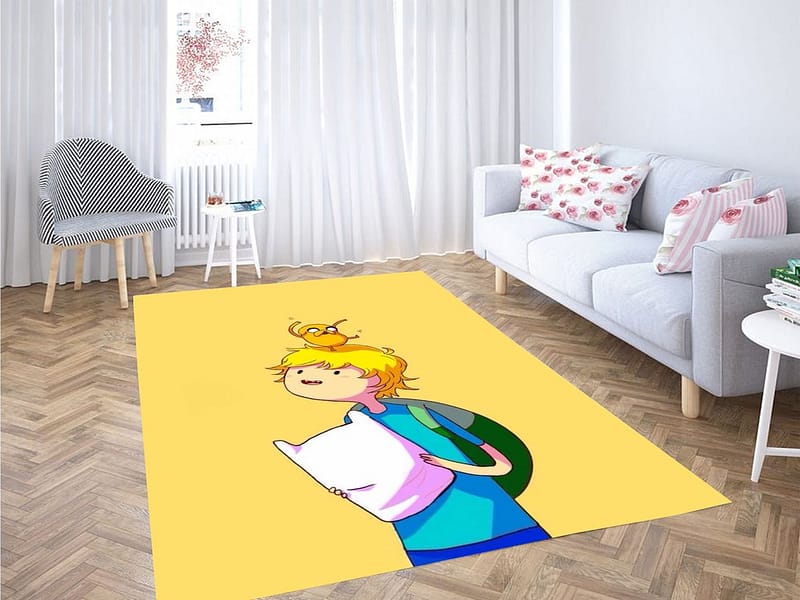 Jack And Finn Adventure Time Living Room Modern Carpet Rug