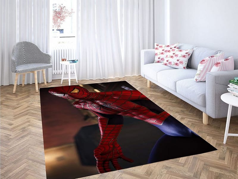 Spiderman Wallpaper Living Room Modern Carpet Rug