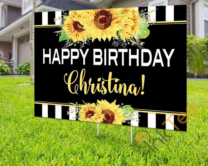Custom Happy Birthday Personalized Yard Sign