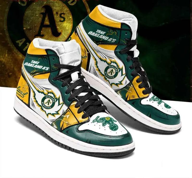 Official Oakland Athletics Mlb Baseball Fashion Sneakers Perfect Gift For Fans Air Jordan Shoes