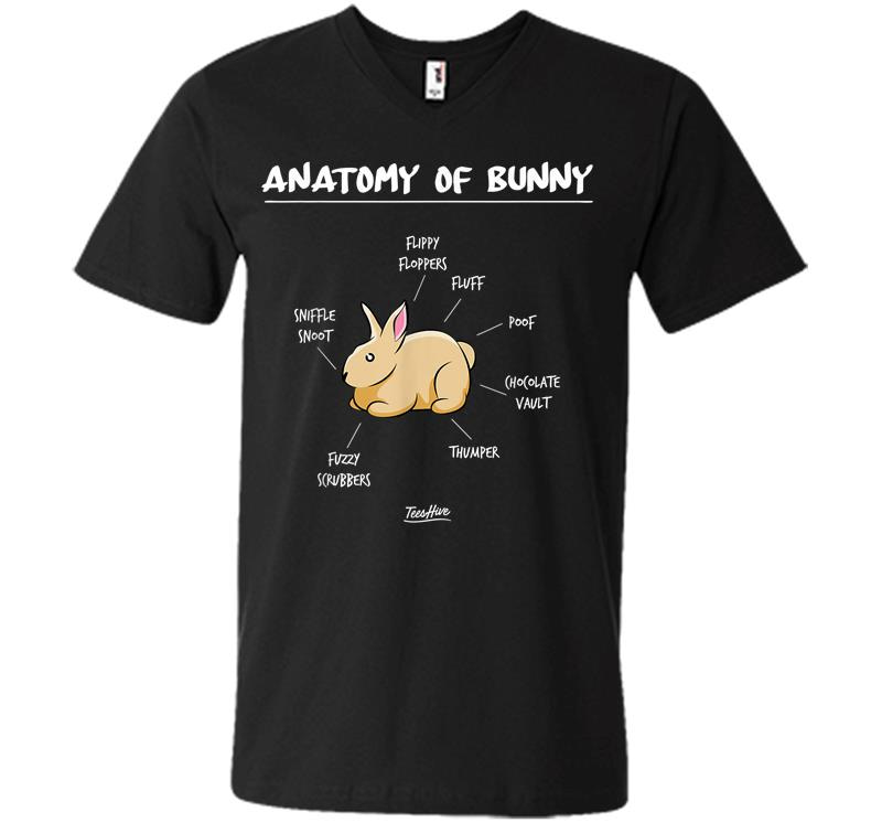 Anatomy Of A Bunny Gifts For Bunny Lovers Funny Rabbit Gifts V-neck T-shirt