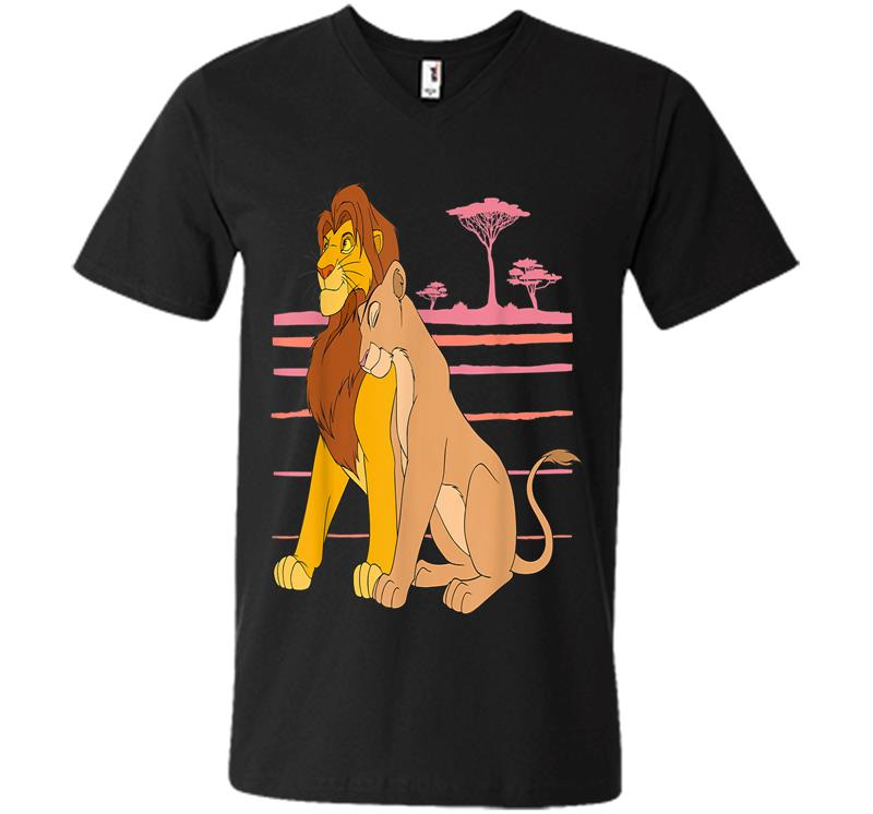 Disney The Lion King Simba And Nala Love V-neck T-shirt
