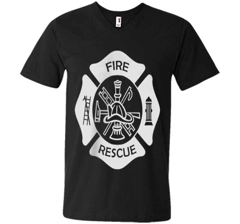 Firefighter Uniform - Official Fire Gear V-neck T-shirt