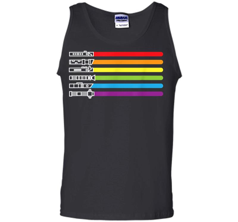 Funny Gay Saber Tee Rainbow LGBT Pride Month 2020 LGBTQ Gift Men Tank Top