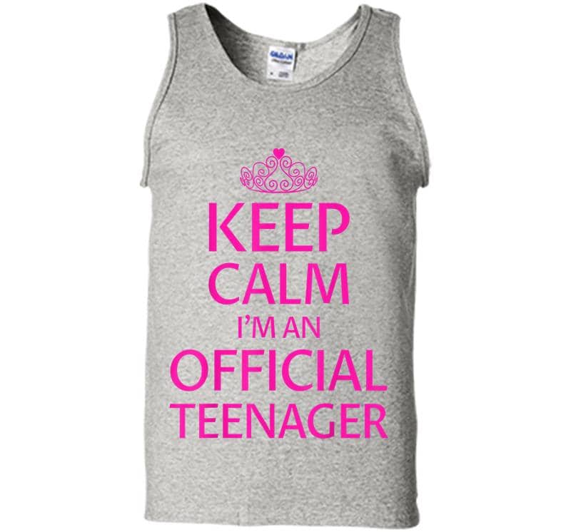 Keep Calm I'm An Official Nager Girls 13th Birthday Mens Tank Top