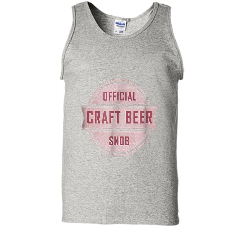 Official Craft Beer Snob Mens Tank Top