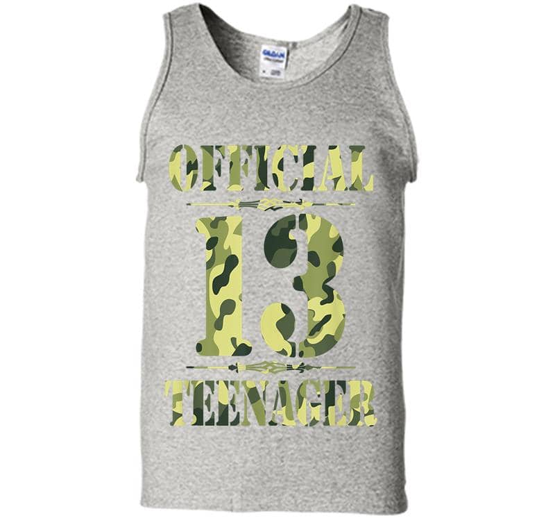 Official Nager N 13th Birthday Thirn Camo Hunting Mens Tank Top