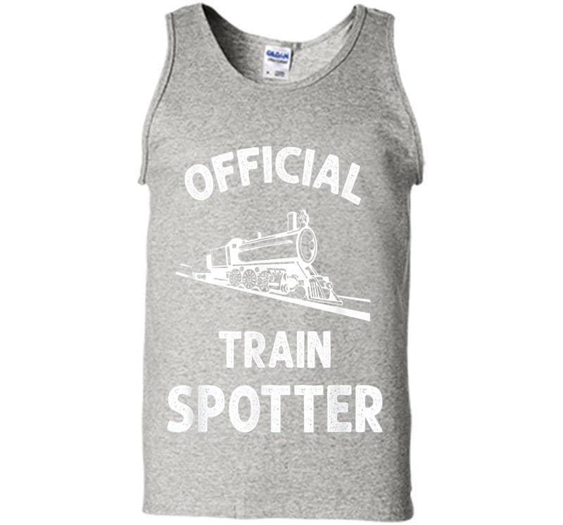 Official Train Spotter Trainspotting Railway Buff Mens Tank Top