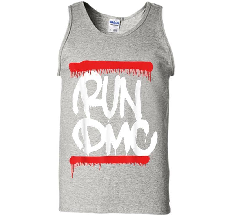 Run Dmc Official Graffiti Logo Mens Tank Top