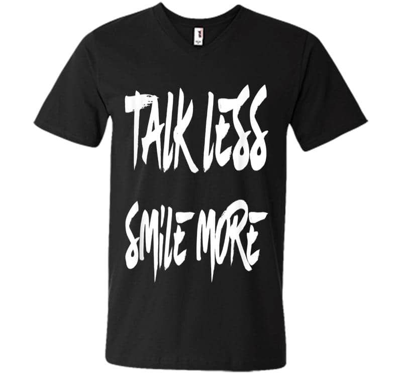Talk Less Smile More Historic Hamilton Quote V-neck T-shirt