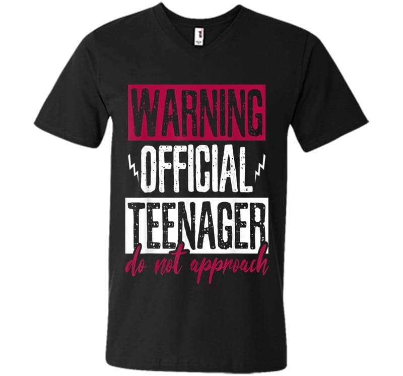 Warning Official Nager 13 Years Old V-neck T-shirt