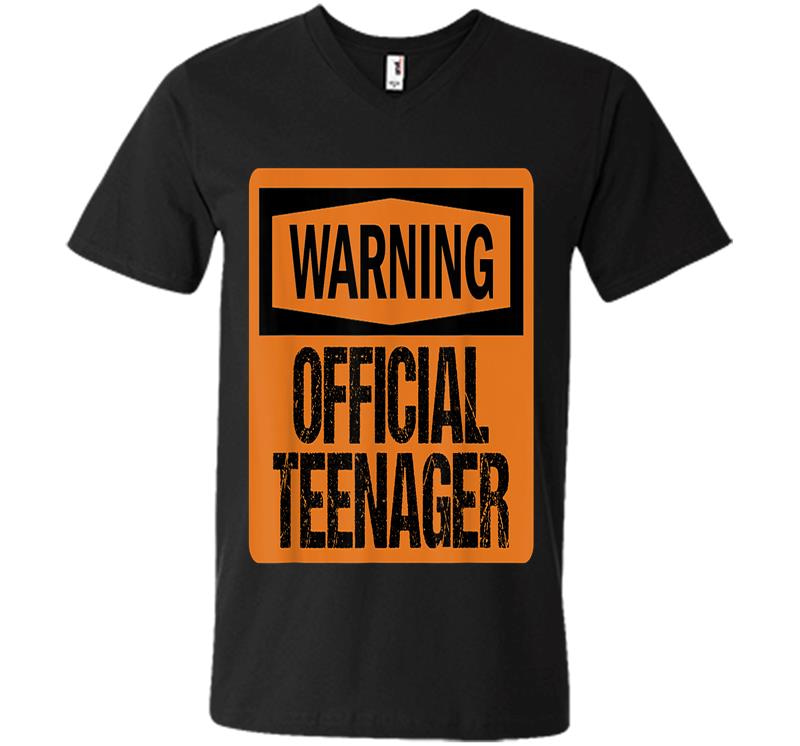 Warning Official Nager For New Ns Turning Thirn V-neck T-shirt