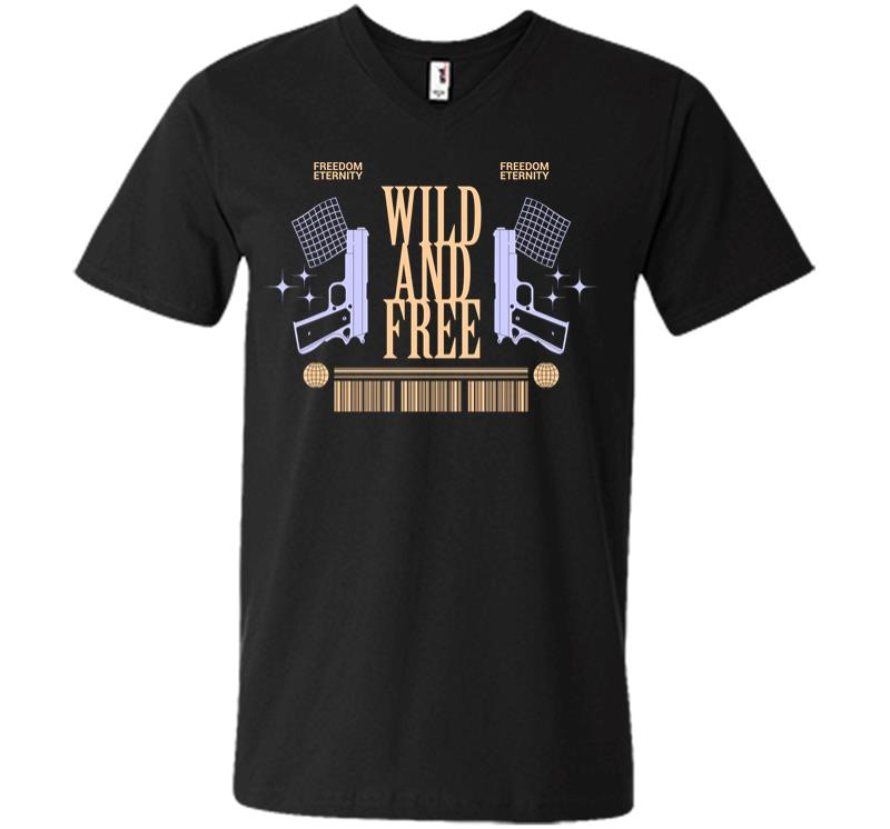 Wild and Free V-neck T-shirt