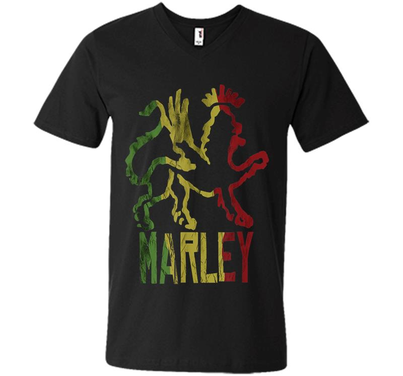 Ziggy Marley - Rasta Lion - Tuff Gong - Official Merch V-neck T-shirt