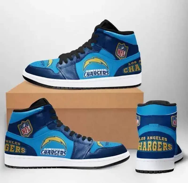 Los Angeles Chargers Horror Nfl Football Team Perfect Gift For Sports Fans Air Jordan Shoes