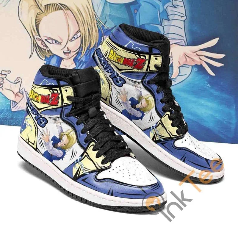 Android 18 Dragon Ball Z Anime Sneakers Air Jordan Shoes