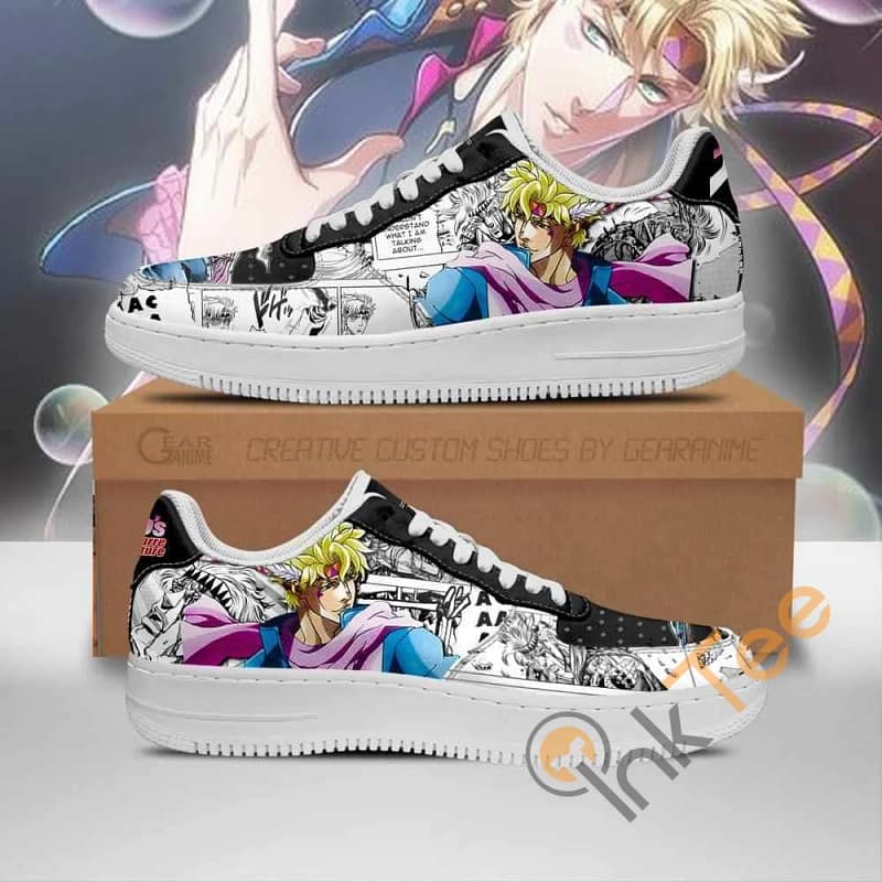 Caesar Zeppeli Manga Style Jojo's Anime Nike Air Force Shoes
