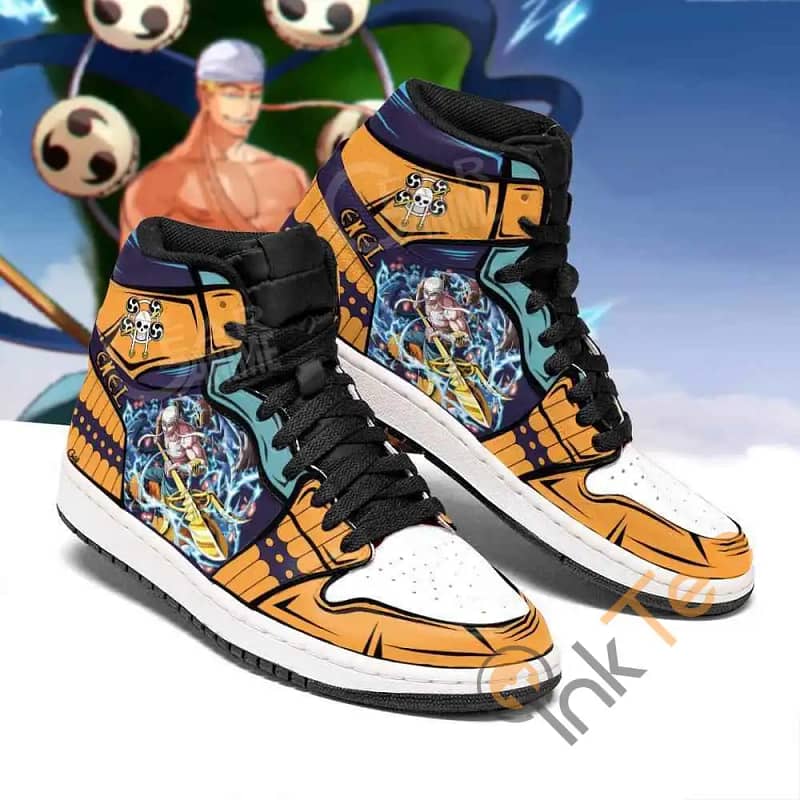 God Skypiea Enel One Piece Sneakers Anime Air Jordan Shoes