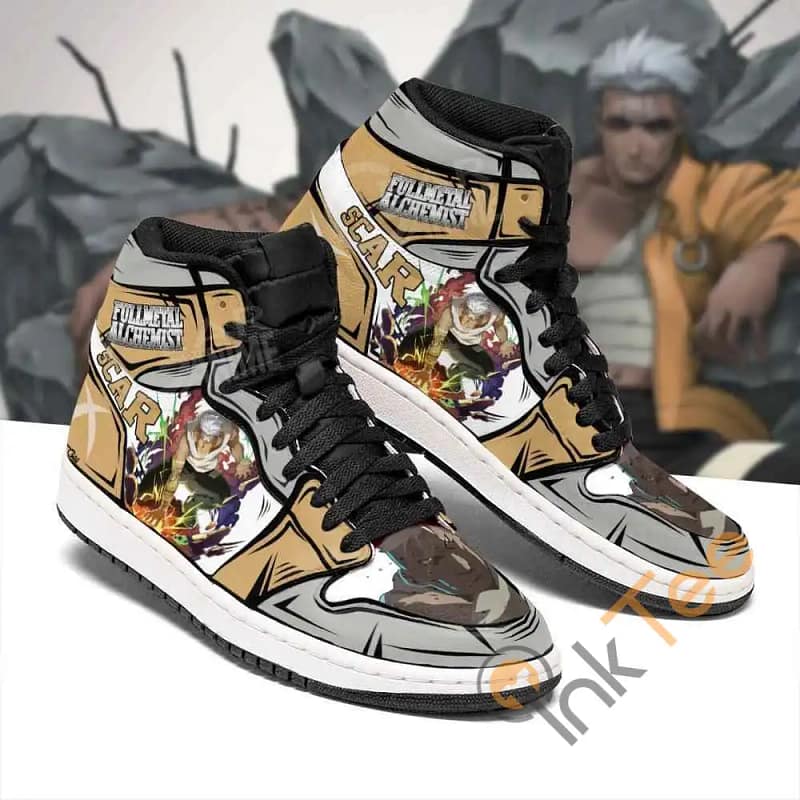 Scar Fullmetal Alchemist Sneakers Anime Air Jordan Shoes