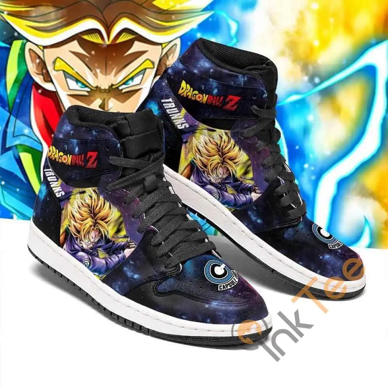 Trunks Galaxy Dragon Ball Z Sneakers Anime Air Jordan Shoes