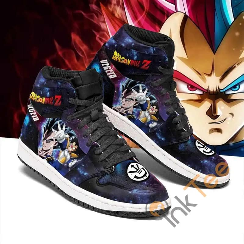 Vegeta Galaxy Dragon Ball Z Sneakers Anime Air Jordan Shoes