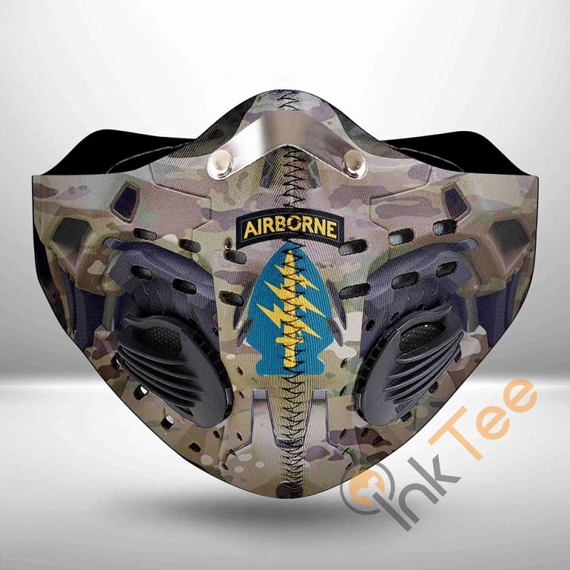 1st Special Forces Command Airborne Mecha Filter Activated Carbon Pm 2.5 Face Mask