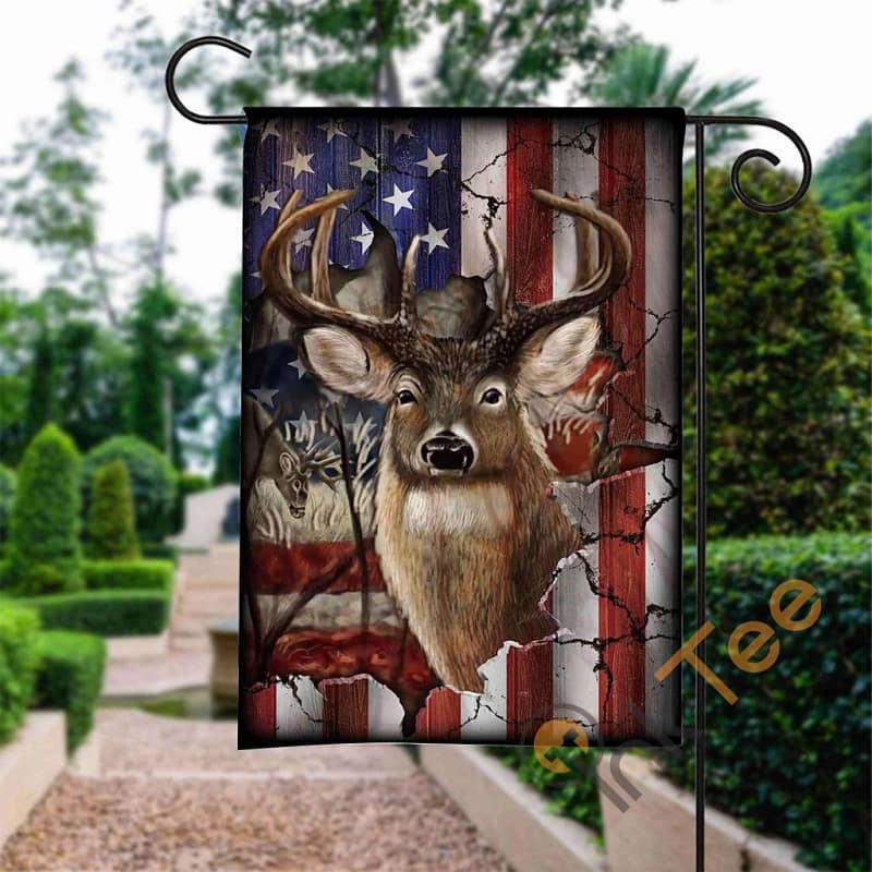 Custom American Deer Garden Flag