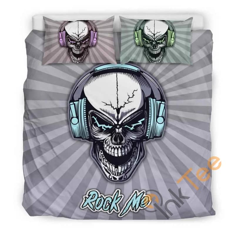 Custom Rock Me Skull Quilt Bedding Sets