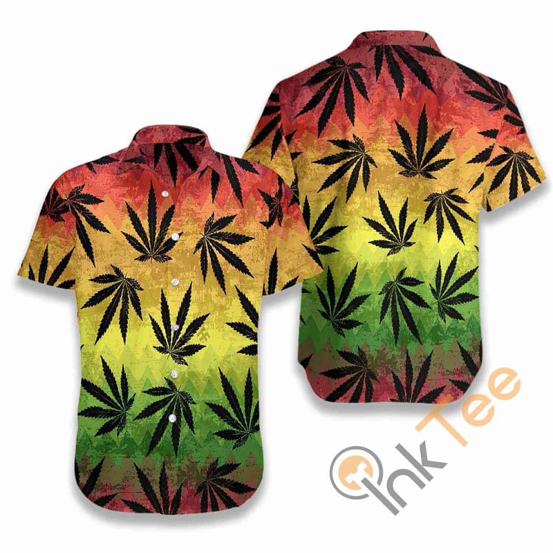 Marijuana Leaf Rasta Hawaiian shirts