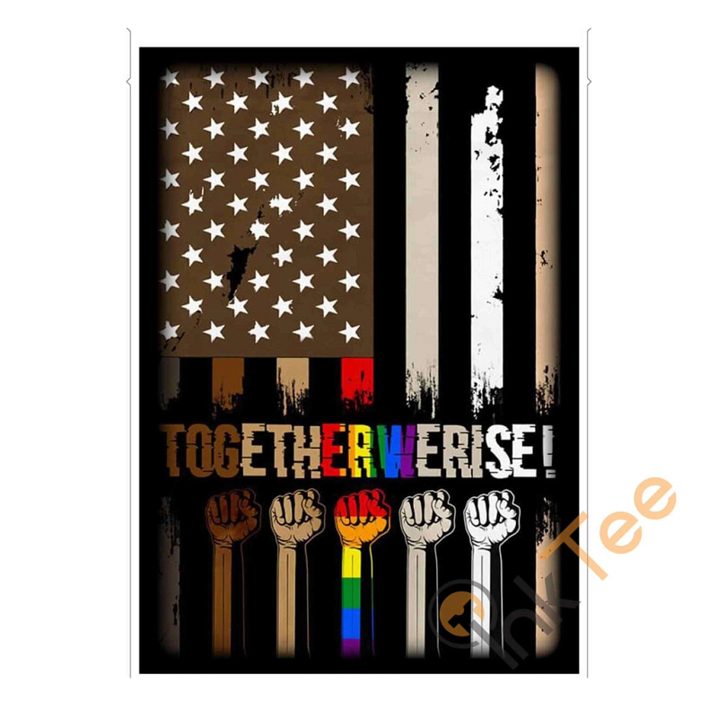 Together We Rise Black Lives Matter Garden Flag
