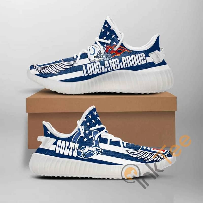 Indianapolis Colts Loud And Proud Nfl Amazon Best Selling Yeezy Boost
