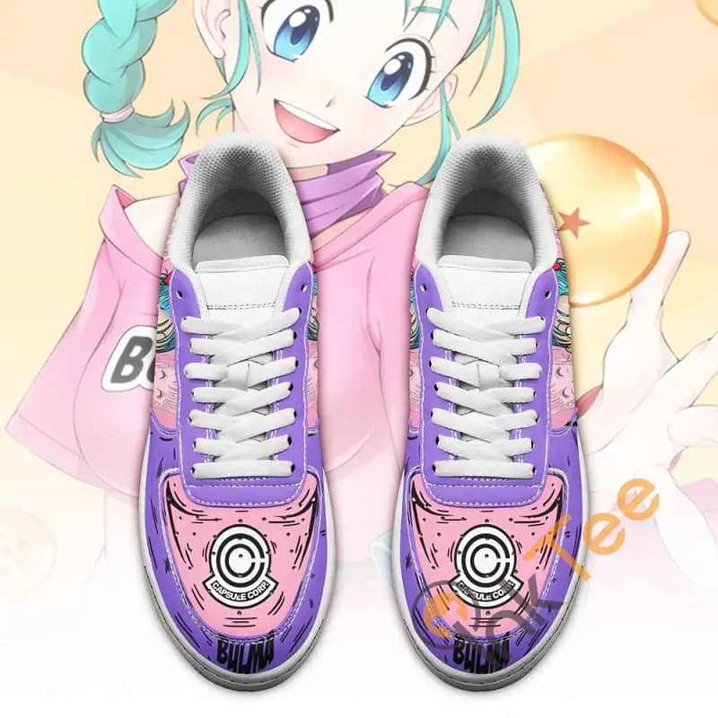 Bulma Custom Dragon Ball Anime Fan Gift Amazon Nike Air Force Shoes