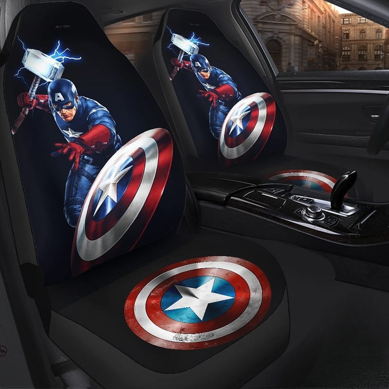 Captain Shield Avengers Endgame Car Seat Covers