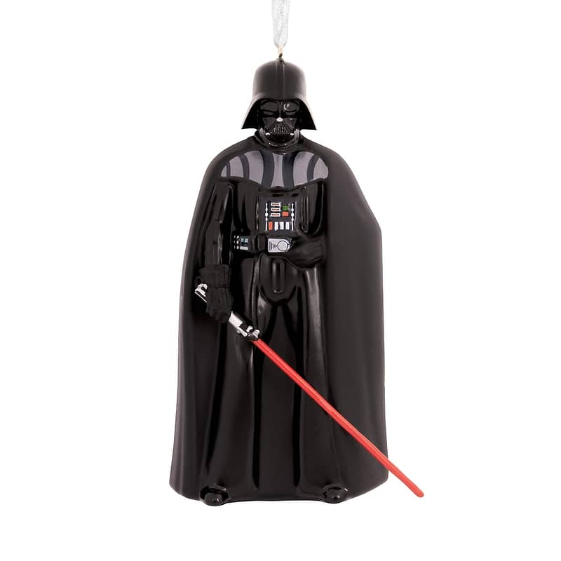 Christmas Star Wars Darth Vader Holding Lightsaber Blown Glass Ornament Personalized Gifts