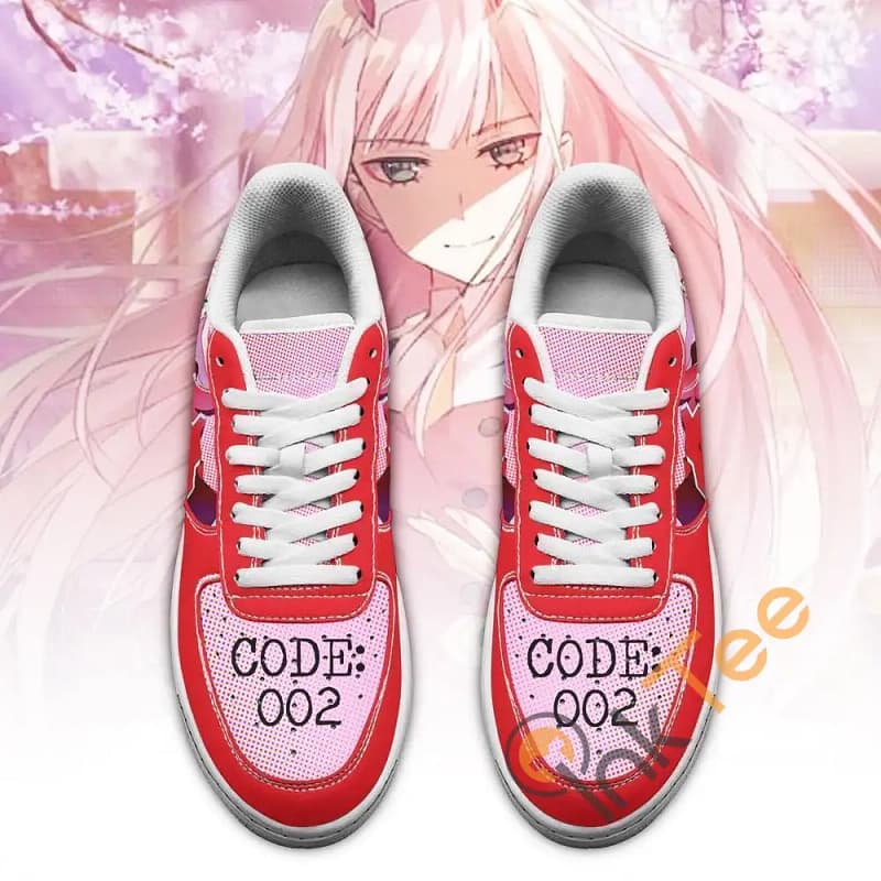 Code 002 Darling In The Franxx Zero Two Anime Amazon Nike Air Force Shoes