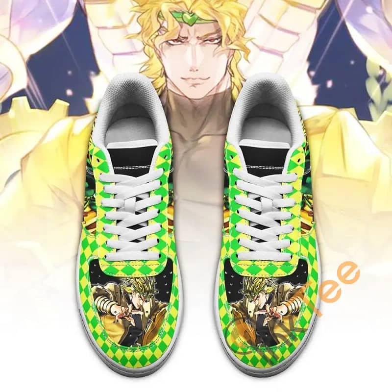 Dio Brando Jojo Anime Fan Gift Idea Amazon Nike Air Force Shoes