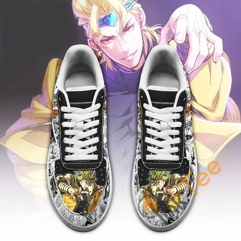 Dio Brando Manga Style Jojo's Anime Fan Gift Amazon Nike Air Force Shoes