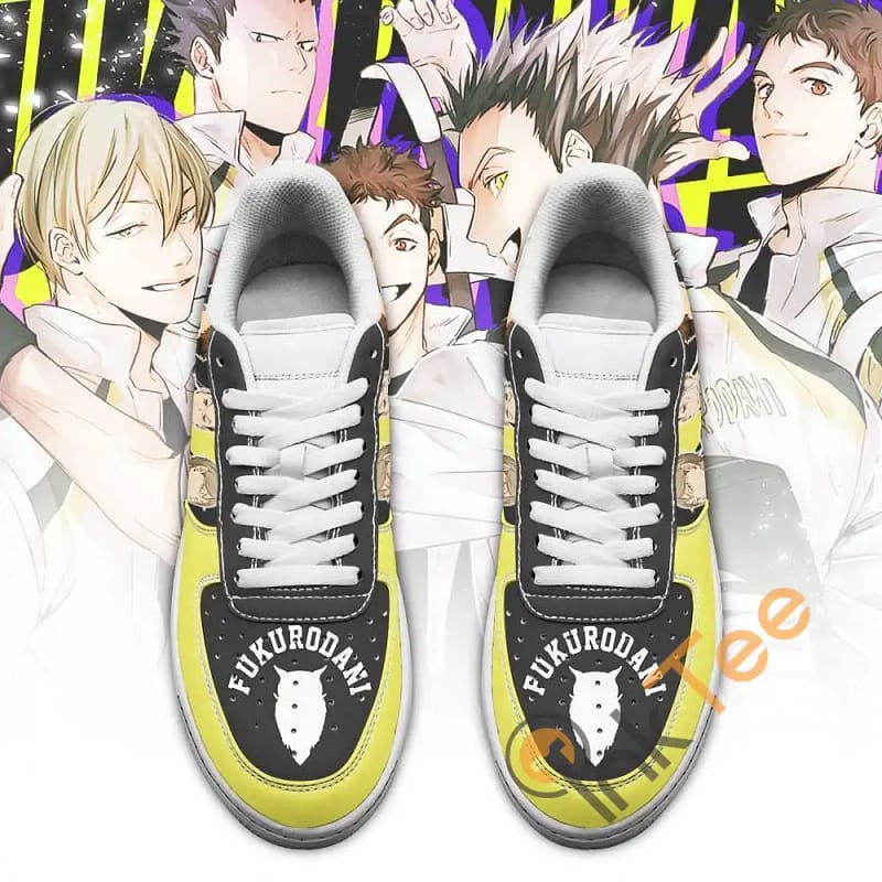 Haikyuu Fukurodani Academy Team Haikyuu Anime Amazon Nike Air Force Shoes