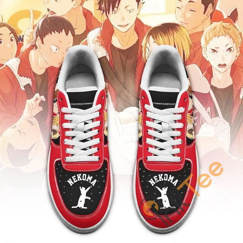 Haikyuu Nekoma High Team Haikyuu Anime Amazon Nike Air Force Shoes