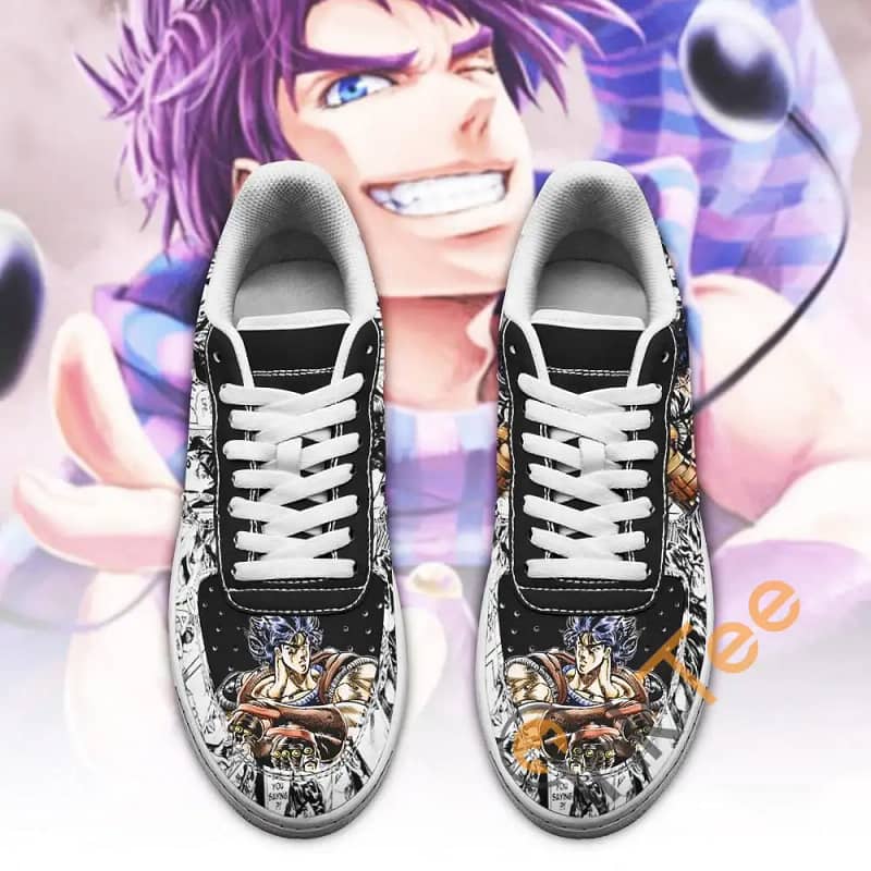 Jonathan Joestar Manga Style Jojo's Anime Fan Gift Amazon Nike Air Force Shoes