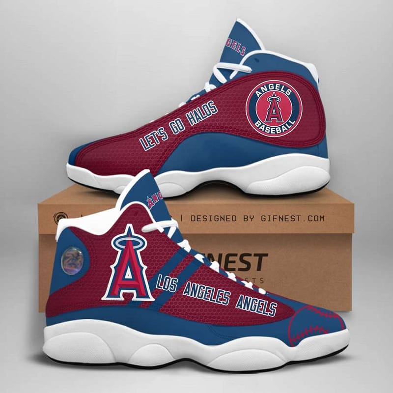 Los Angeles Angels Custom No85 Air Jordan Shoes