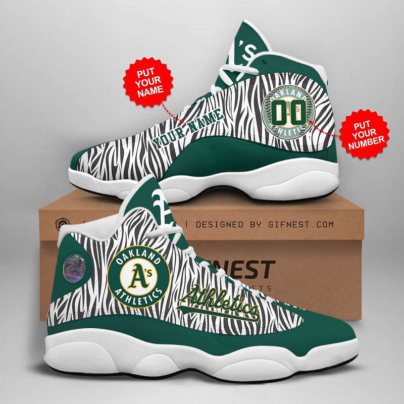 Personalized Oakland Athletics Custom No245 Air Jordan Shoes