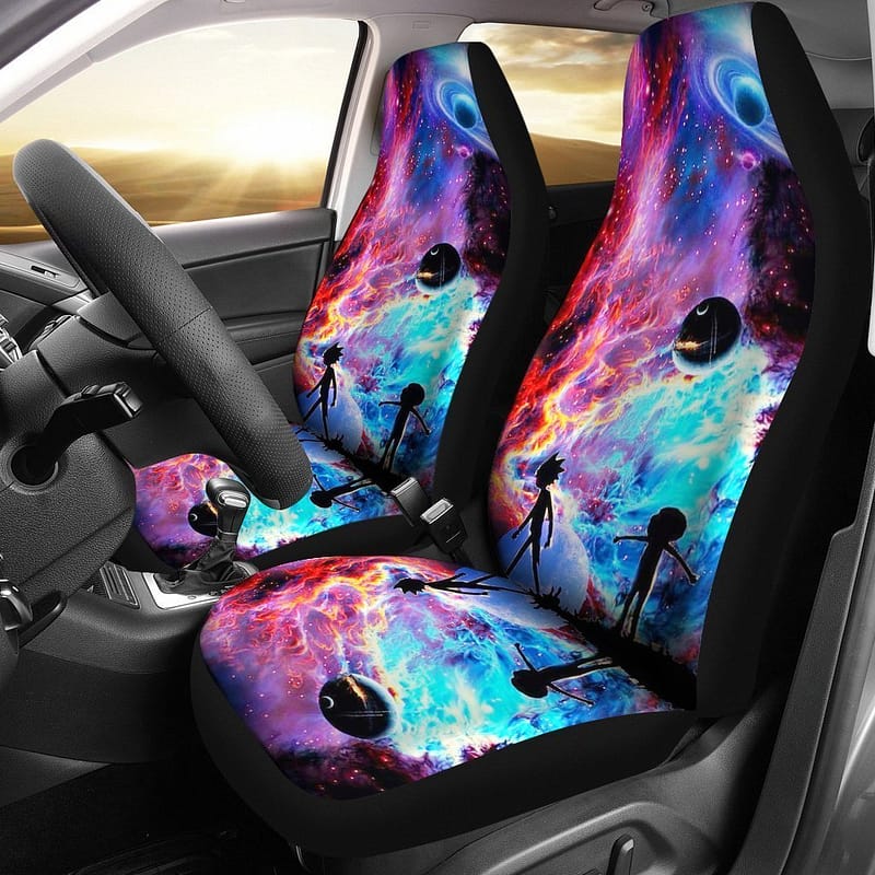 Rick And Morty Galaxy Theme Car Seat Covers