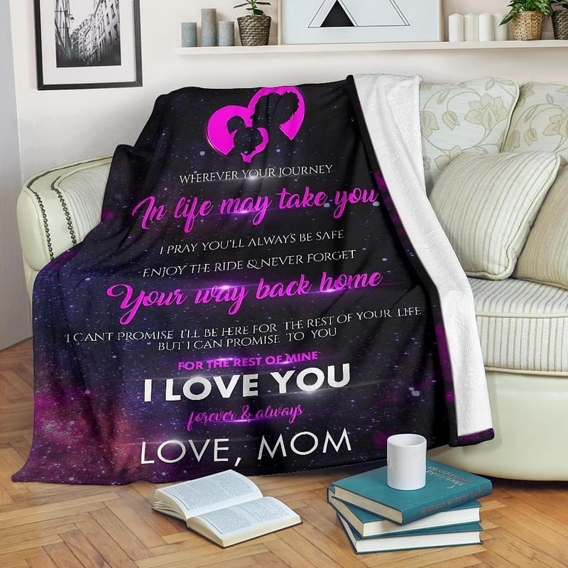 Amazon Best Seller To My Daughter The Rest Of I Love You Mom Fleece Blanket