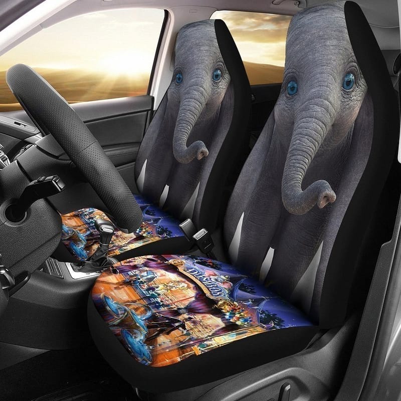 Dumbo Blue Eyes Disney For Fan Gift Sku 2169 Car Seat Covers