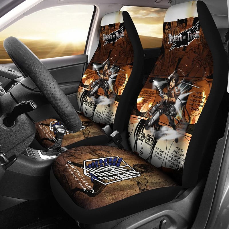 Eren Jeager Attack On Titan For Fan Gift Sku 1481 Car Seat Covers