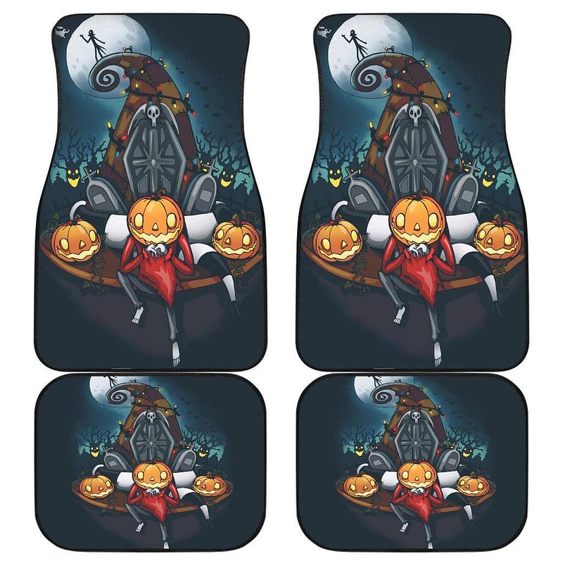 Nightmare Before Christmas Front And Back Car Floor Mats
