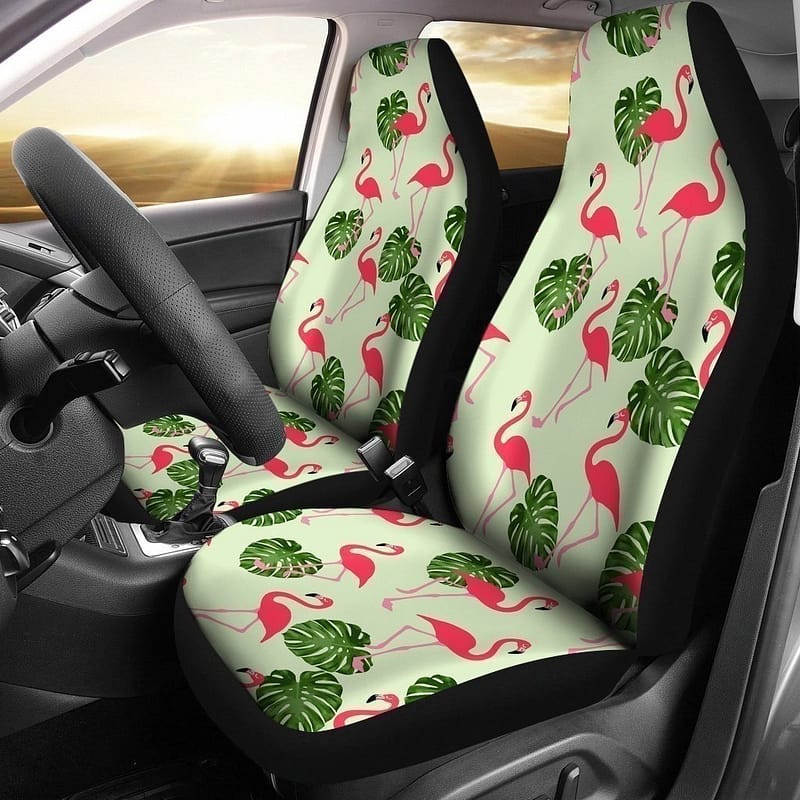 Pink Flamingo For Fan Gift Sku 1480 Car Seat Covers