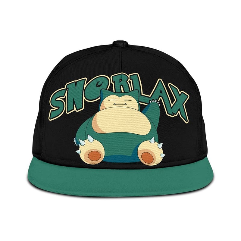 Snorlax Snapback Pokemon Anime Fan Classic Cap
